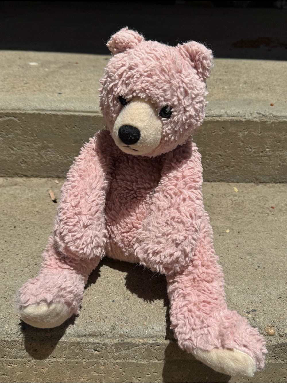 Humphrey Bear Pink Aurora Plush Textured Stuffie